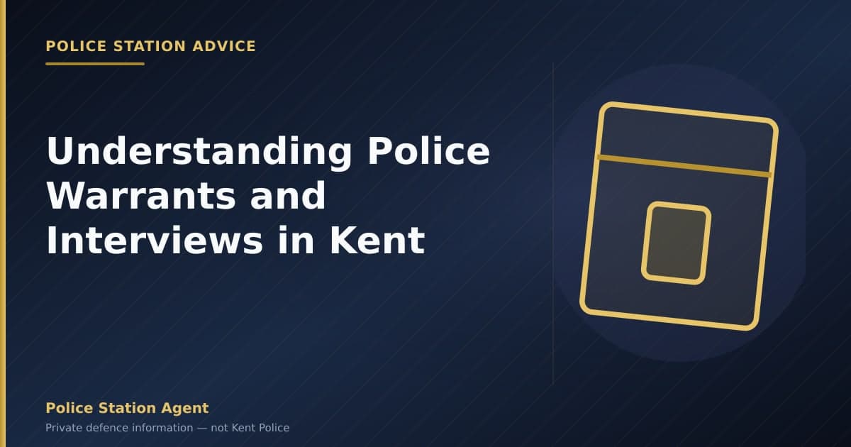 Understanding Police Warrants and Interviews in Kent