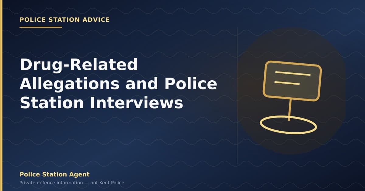 Drug-Related Allegations and Police Station Interviews