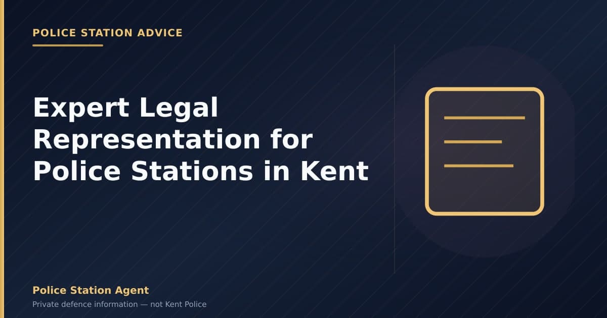 Expert Legal Representation for Police Stations in Kent