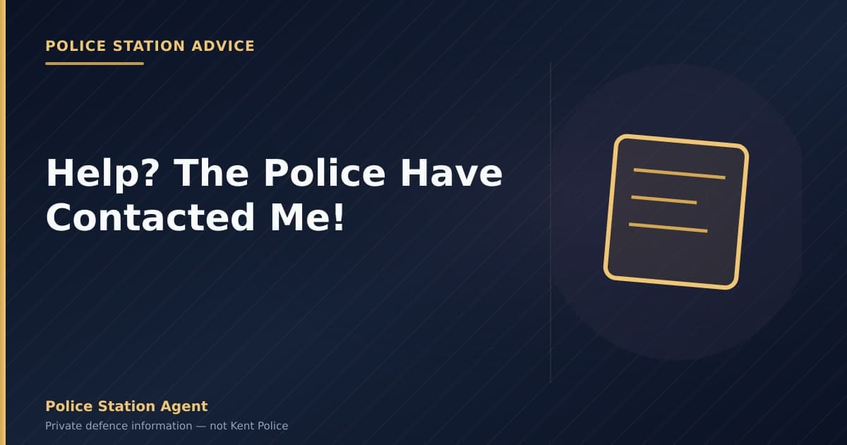 Help? The Police Have Contacted Me!