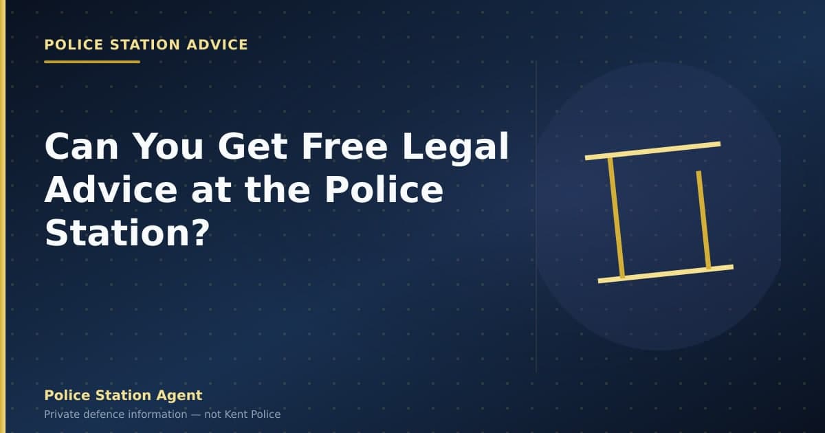 Can You Get Free Legal Advice at the Police Station?