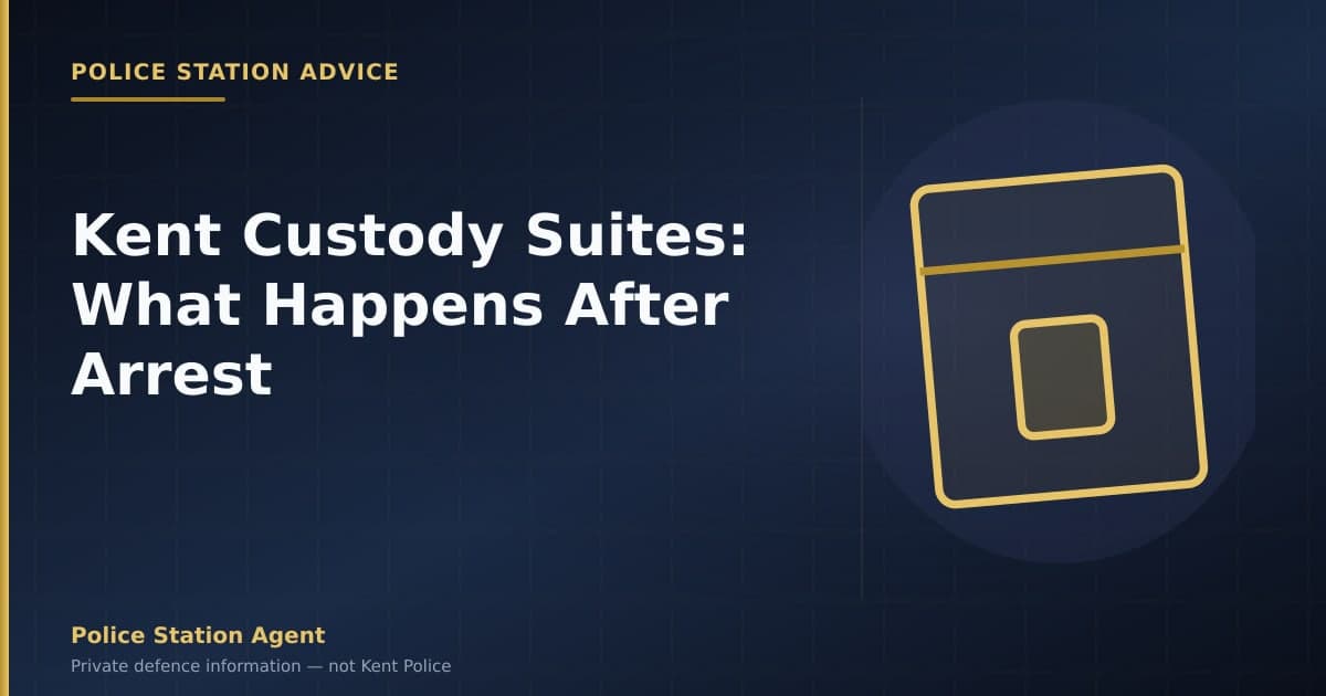Kent police custody process after arrest