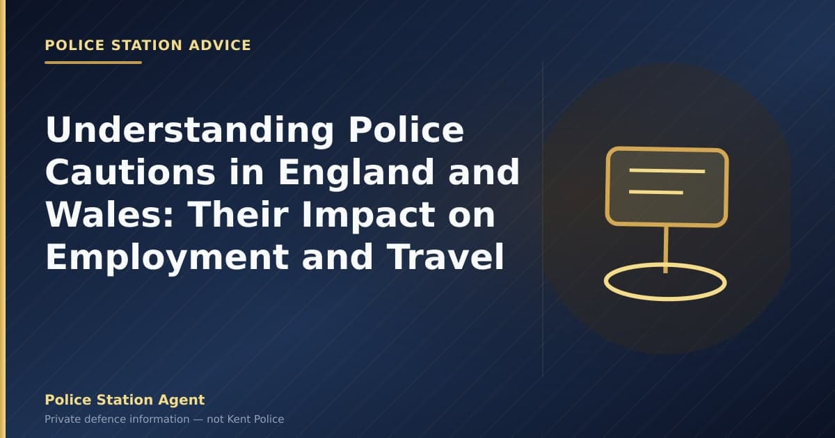 Understanding Police Cautions in England and Wales: Their Impact on Employment and Travel