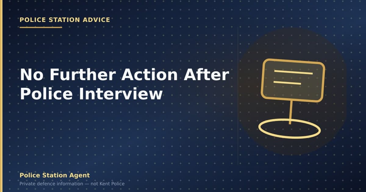 No Further Action After Police Interview