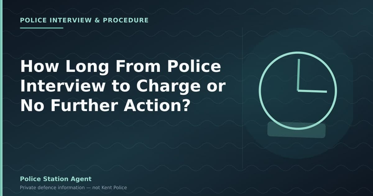 Timescales from police interview to charge or no further action