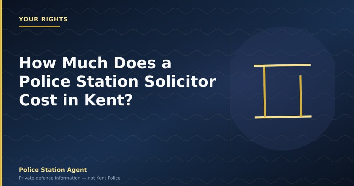 How Much Does a Police Station Solicitor Cost in Kent?