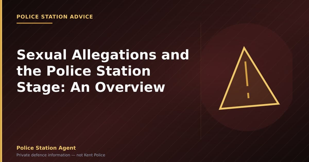 Sexual Allegations and the Police Station Stage: An Overview