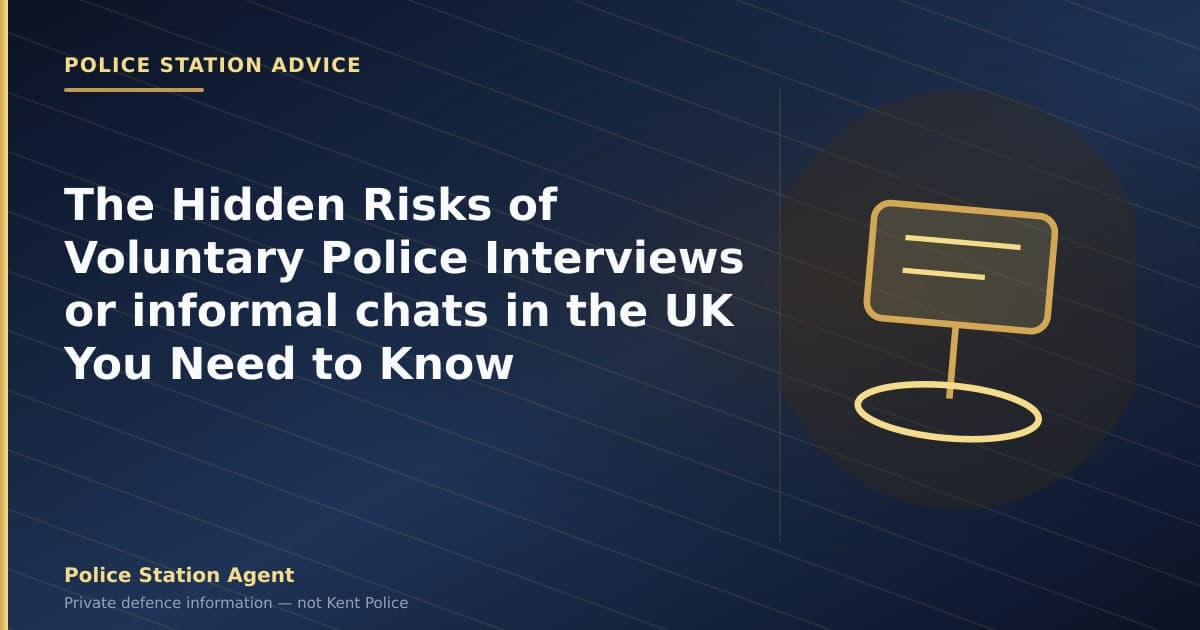 The Hidden Risks of Voluntary Police Interviews or informal chats in the UK You Need to Know