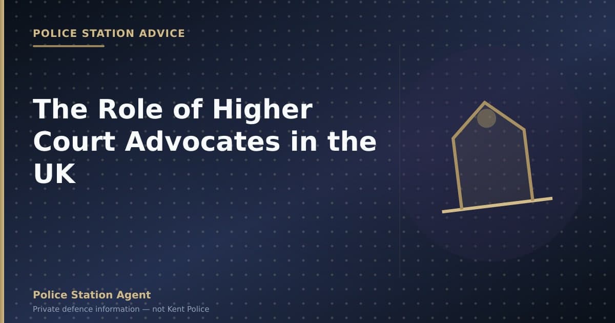 The Role of Higher Court Advocates in the UK