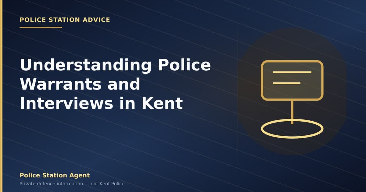 Understanding Police Warrants and Interviews in Kent