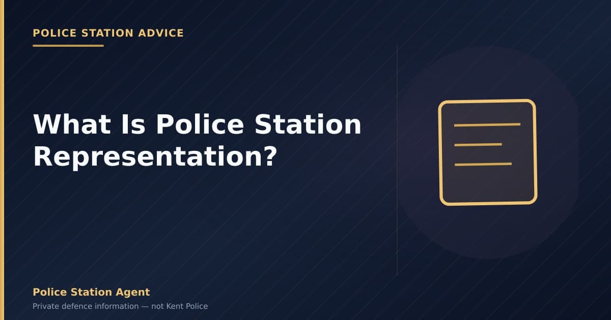 What Is Police Station Representation?