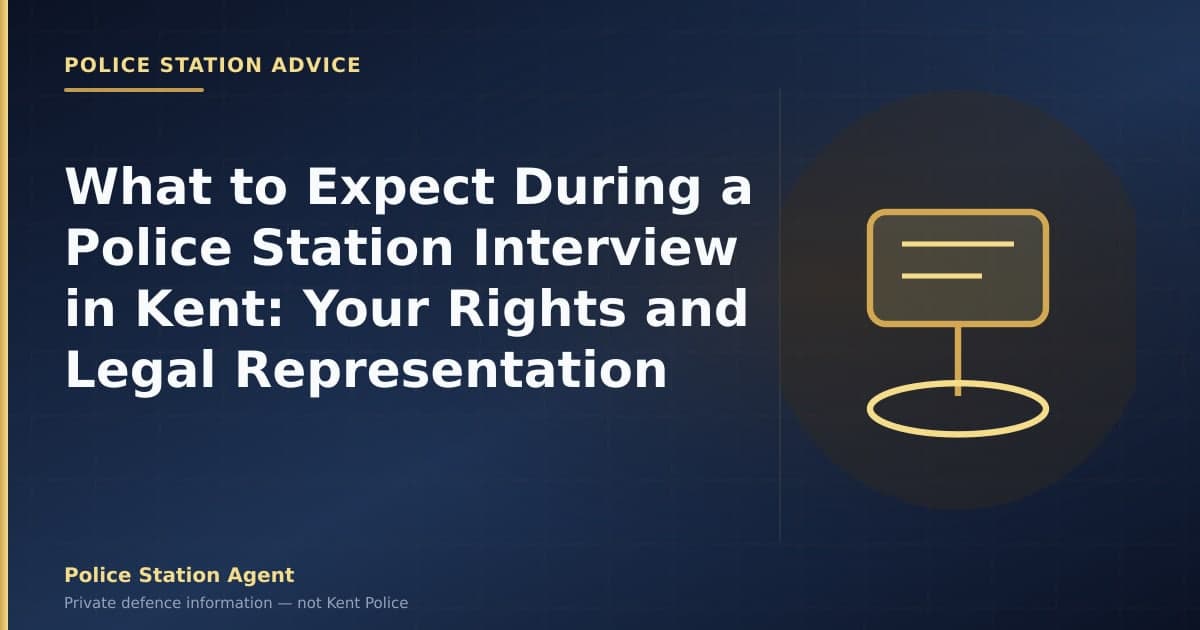 What to Expect During a Police Station Interview in Kent: Your Rights and Legal Representation