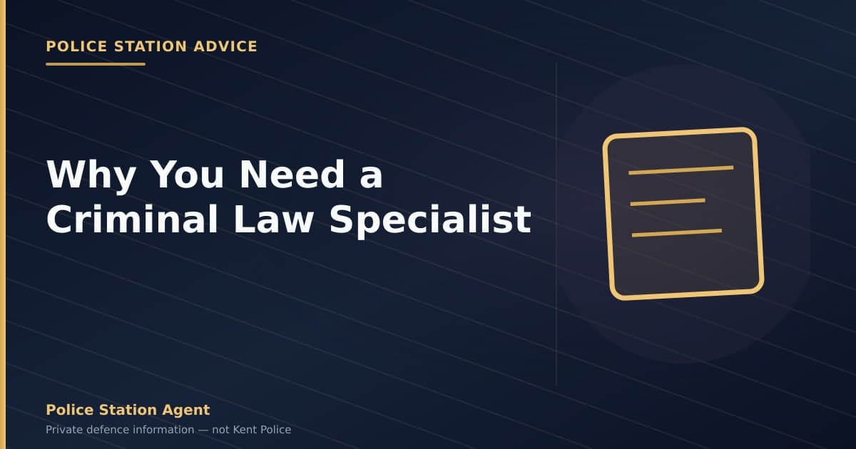 Why You Need a Criminal Law Specialist
