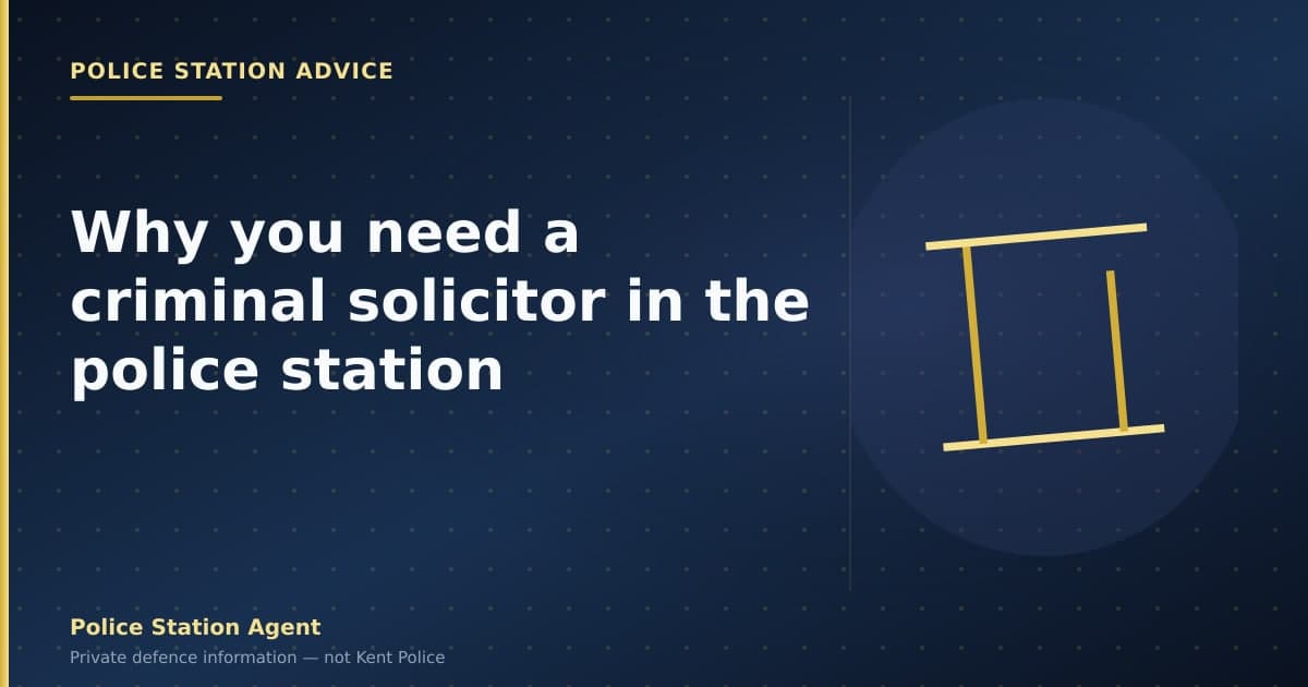 Why you need a criminal solicitor in the police station
