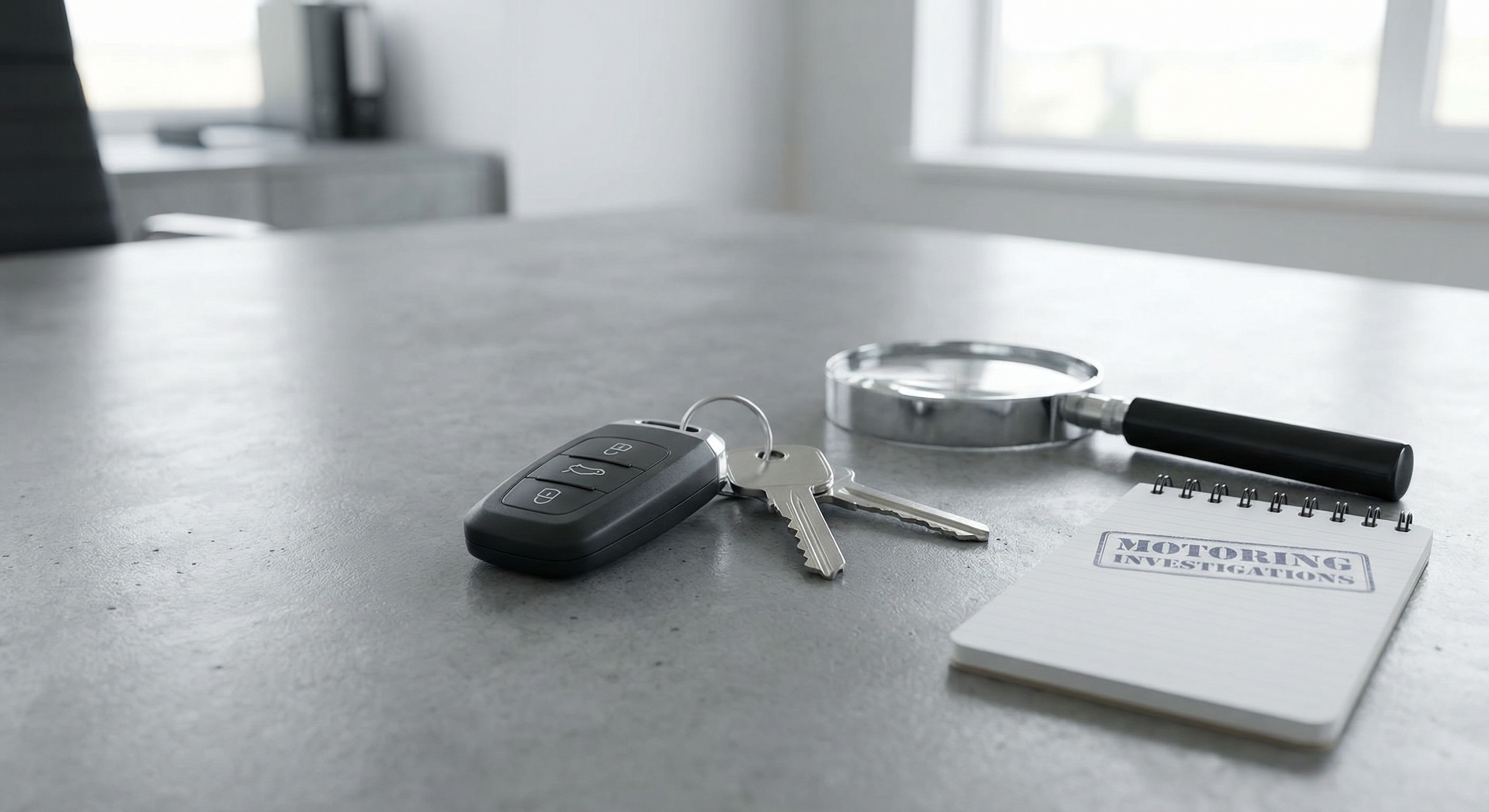 Car keys representing motoring investigations