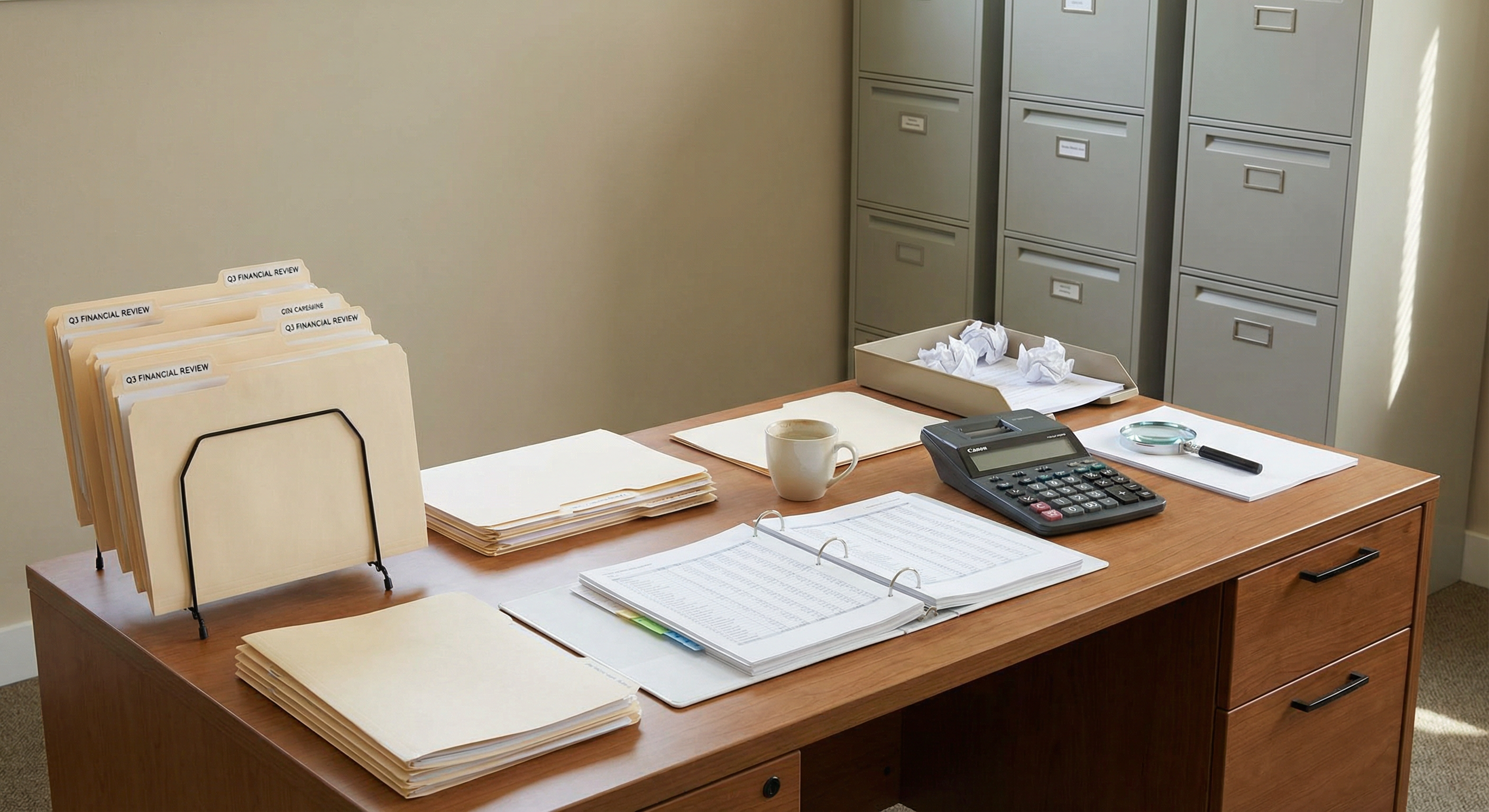 Documents reviewed during a financial investigation