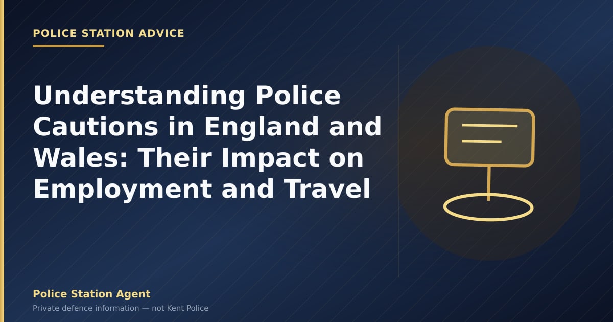 Understanding Police Cautions in England and Wales: Their Impact on Employment and Travel
