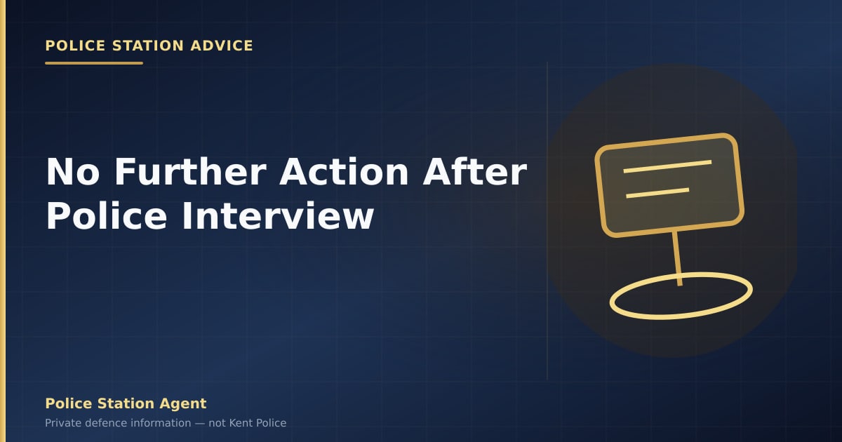No Further Action After Police Interview