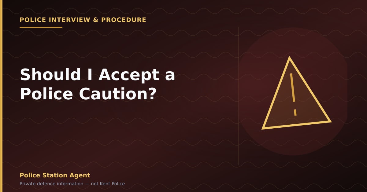 Should you accept a police caution — UK legal guide