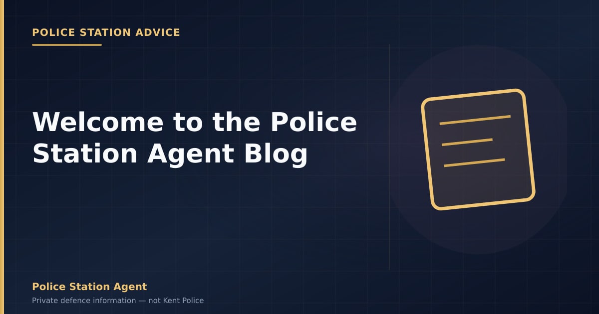Welcome to the Police Station Agent Blog